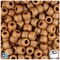 BeadTin Tiger Eye Matte 9mm Barrel Plastic Pony Beads (500pcs)